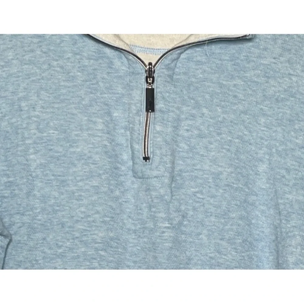 Tommy Bahama 1/4 Zip Pullover Sweater Men's XL Blue Golf Preppy Coastal